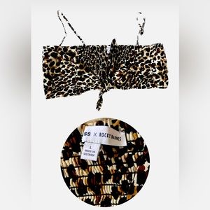 Express x Rocky Barnes Animal Print Bralette